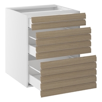 Kitchn Kolonialskab LINE 3 skuffer H:704 D:580 B:500
