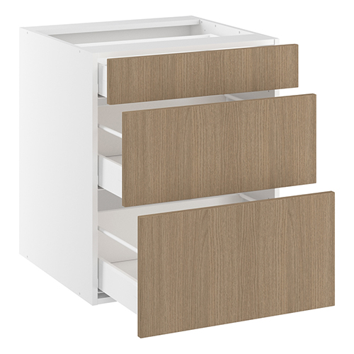 Underskab, 3 skuffer. H:704 B:600 D:580