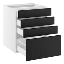Kitchn Skuffeskab m/4 skuffer H:704 D:580 B:600