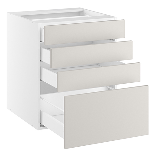 Underskab, 4 skuffer. H:704 B:600 D:580