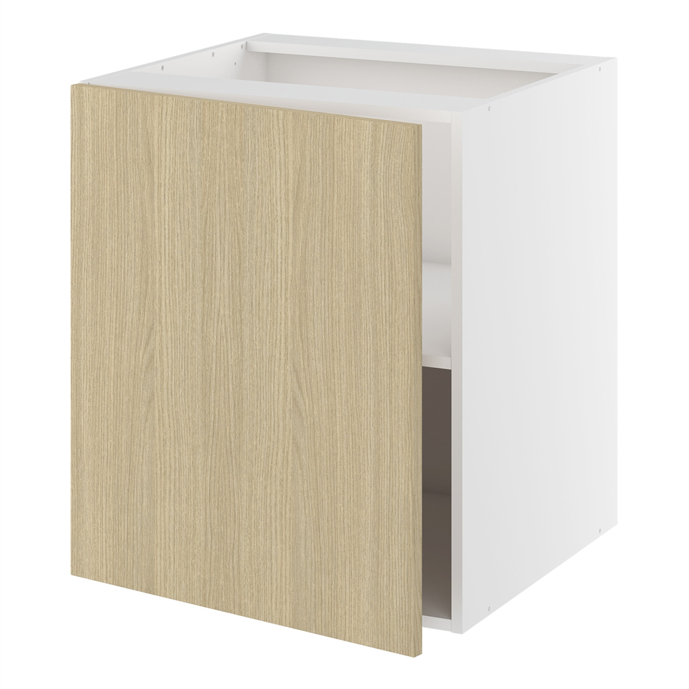 Underskab, 1 låge, 1 hylde. H:704 B:600 D:580