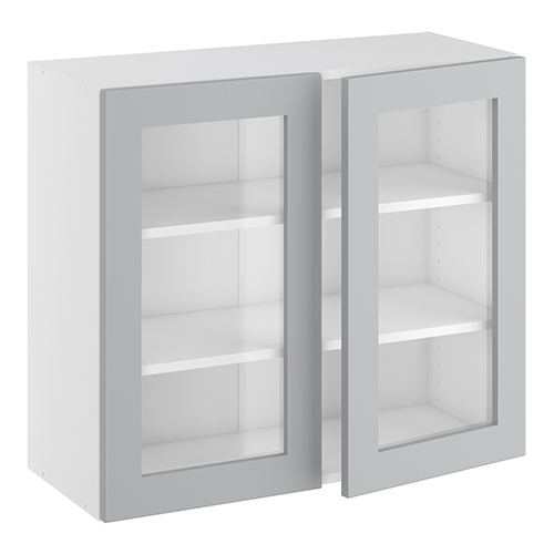 Kitchn Vitrineskab 2 hylder og 2 låger H:704 D:320 B:800