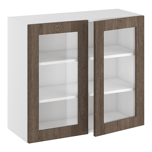 Kitchn Vitrineskab 2 hylder og 2 låger H:704 D:320 B:800