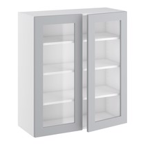 Kitchn Vitrineskab 3 hylder og 2 låger H:896 D:320 B:800
