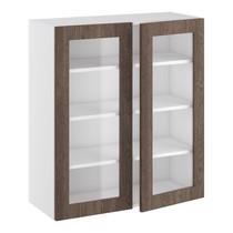 Kitchn Vitrineskab 3 hylder og 2 låger H:896 D:320 B:800