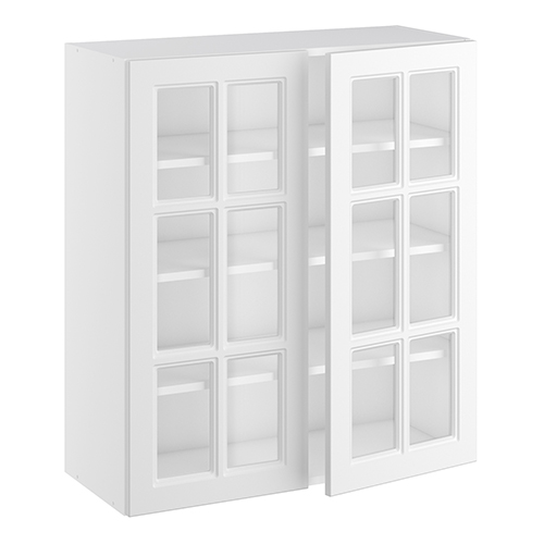 Kitchn Vitrineskab 3 hylder og 2 låger H:896 D:320 B:800
