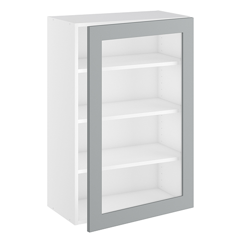 Kitchn Vitrineskab 3 hylder og 1 låge H:896 D:320 B:500