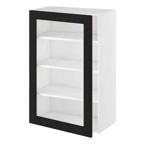 Kitchn Vitrineskab 3 hylder og 1 låge H:896 D:320 B:500