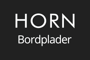 Horn bordplader i massivt træ