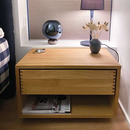 40 cm Sengebord m/1 skuffe