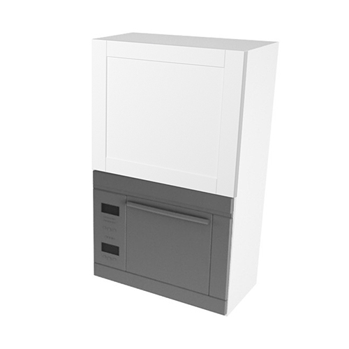 Kitchn Overskab til microovn nichemål 426x576x320 Låge H:444 + Blændstk. H:896 D:320 B:600