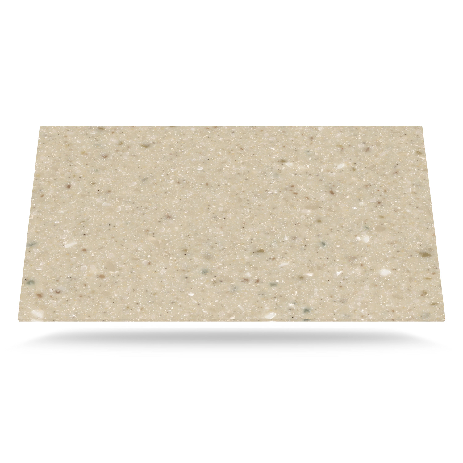 Billede af Beige Fieldstone Corian bordplade på mål