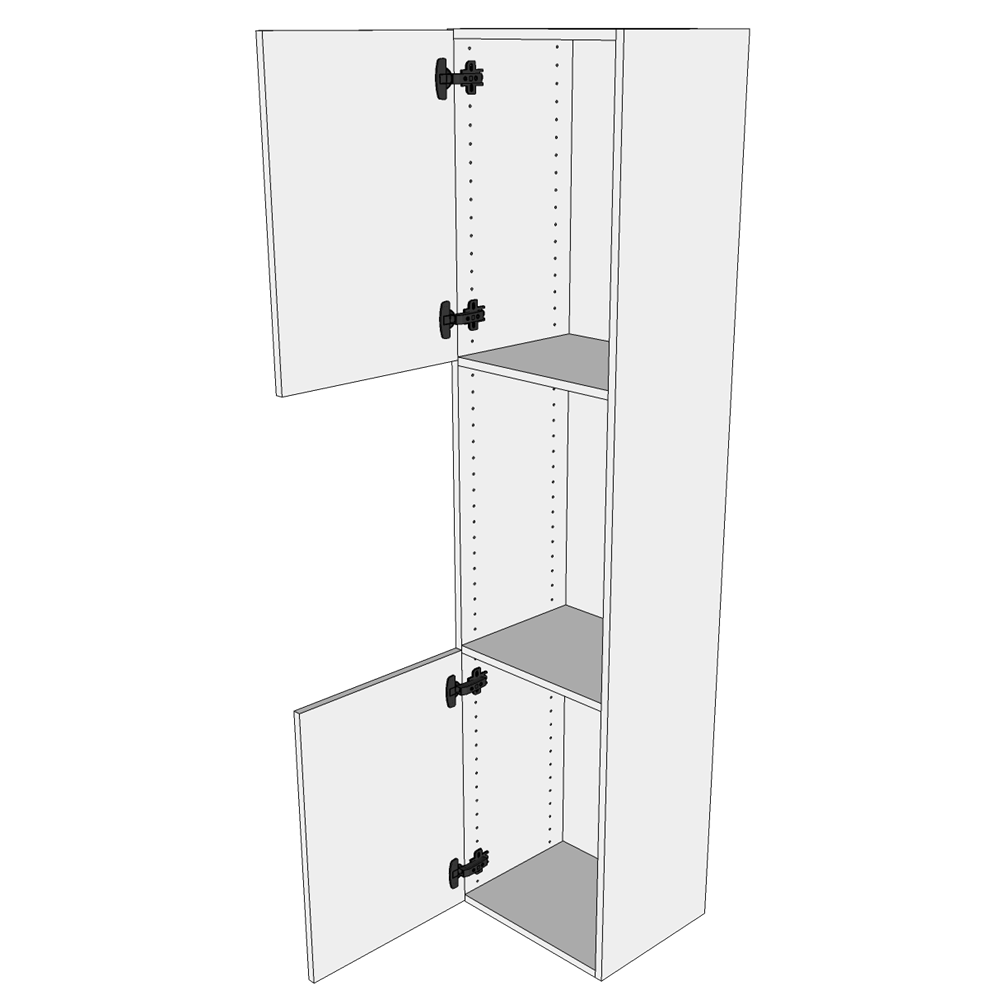 Multi-Living Bad højskab i Wien H: 172,8 cm D: 32,0 cm - 2 låger inklusiv 5 hylder - Bredde: 30 cm