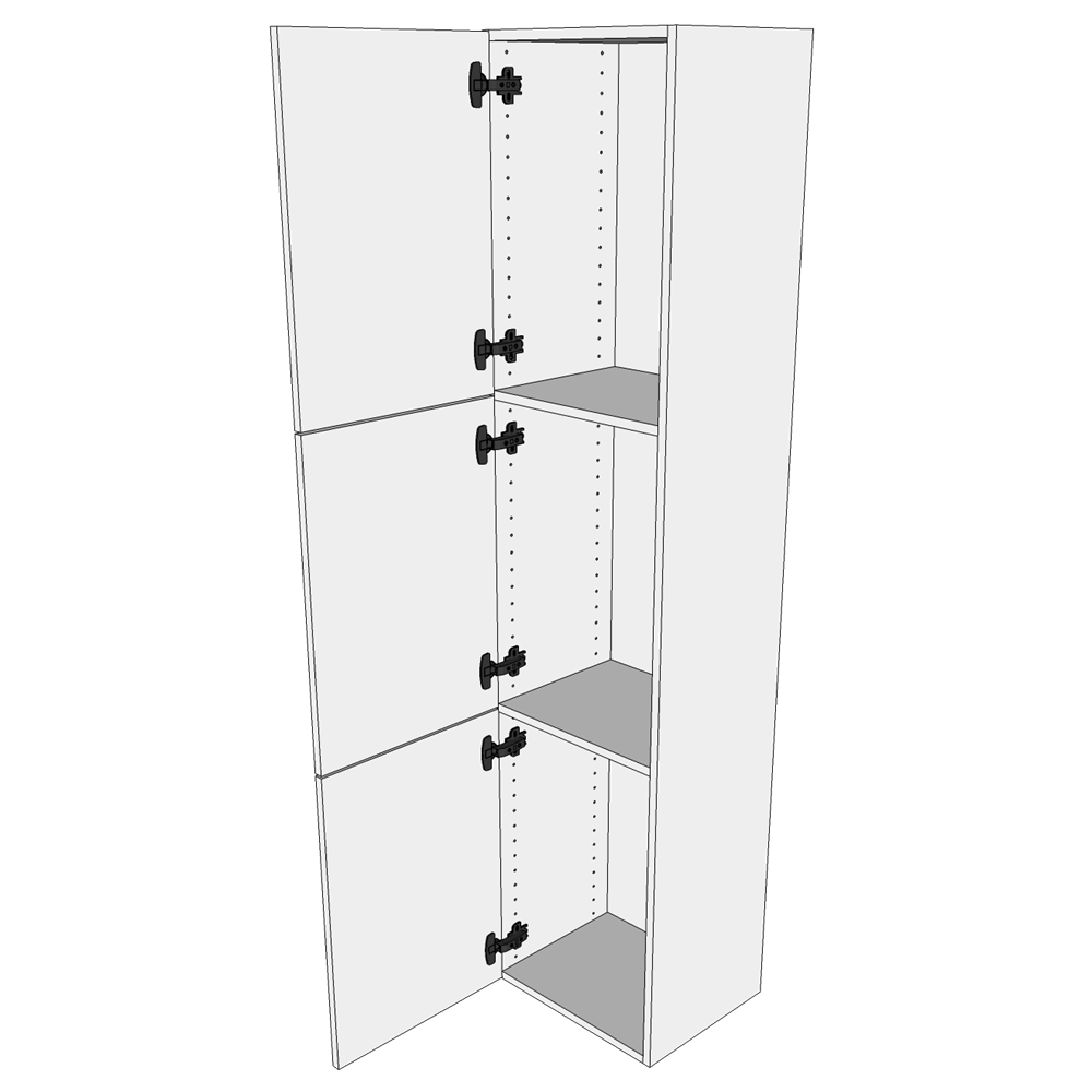 Multi-Living Bad højskab i Wien H: 172,8 cm D: 32,0 cm - 3 låger inklusiv 5 hylder - Bredde: 30 cm