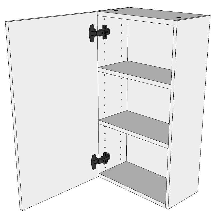 Billede af Multi-Living Overskab H: 70,4 cm D: 19,3 cm - Inklusiv 2 hylder