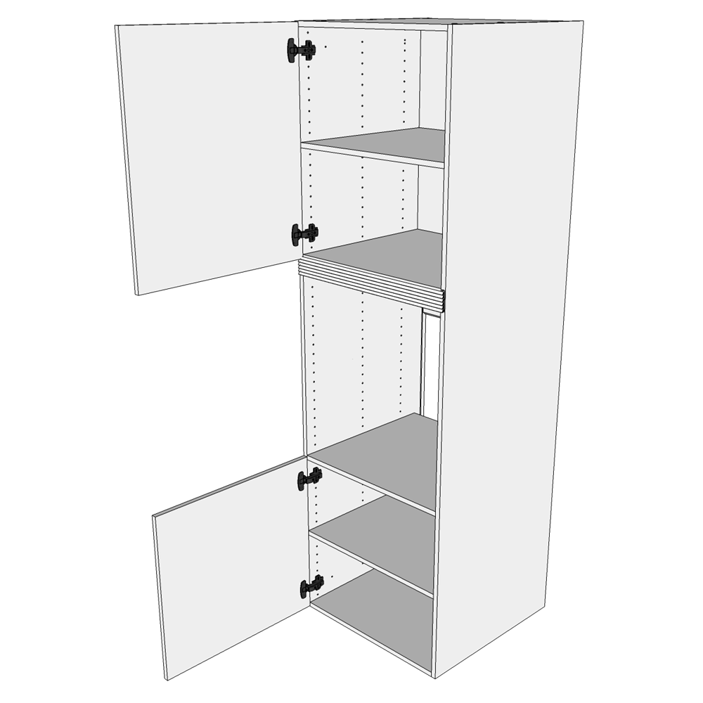 Multi-Living Køkken indbygningsskab i Wien til ovn H: 195,2 cm D: 60,0 cm - 2 låger - Bredde: 60 cm