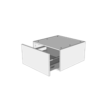 Skuffekassette H: 32,0 cm D: 60,0 cm - Deludtræk/softluk