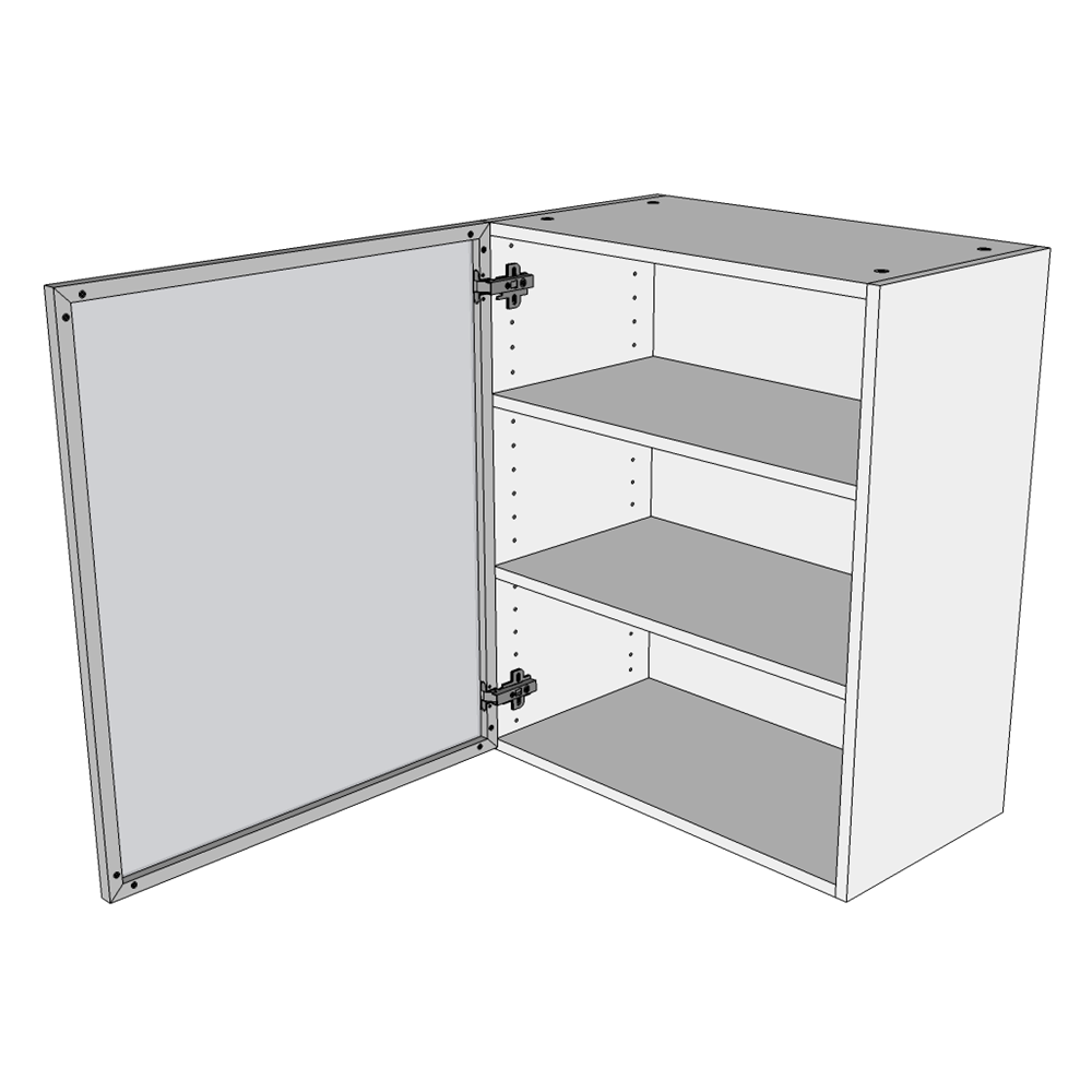 Multi-Living Køkken vitrineskab i Wien overskab H: 89,6 cm D: 34,0 cm - Låge med klart glas inklusiv 2 hylder - Bredde: 80 cm