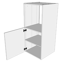 Indbygningsskab til ovn H: 131,2 cm D: 60,0 cm - 1 låge hylde