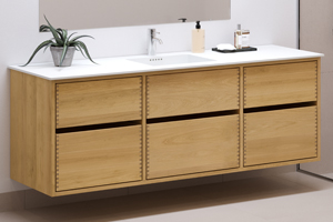 Snedker badmøbler med Solid Surface - Just Wood Original